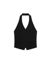 Massimo Dutti HALTER NECK  - Waistcoat - black