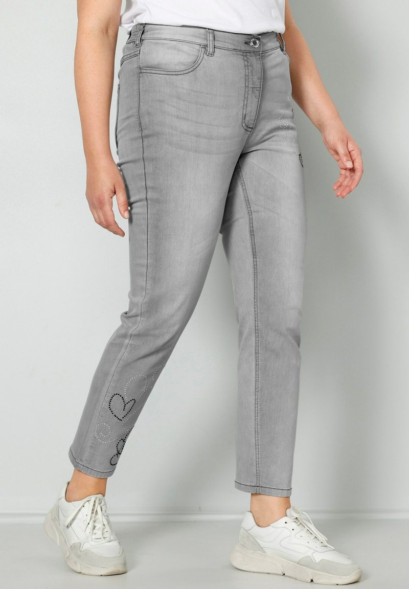 MIAMODA Jeans Tapered Fit - gray denim