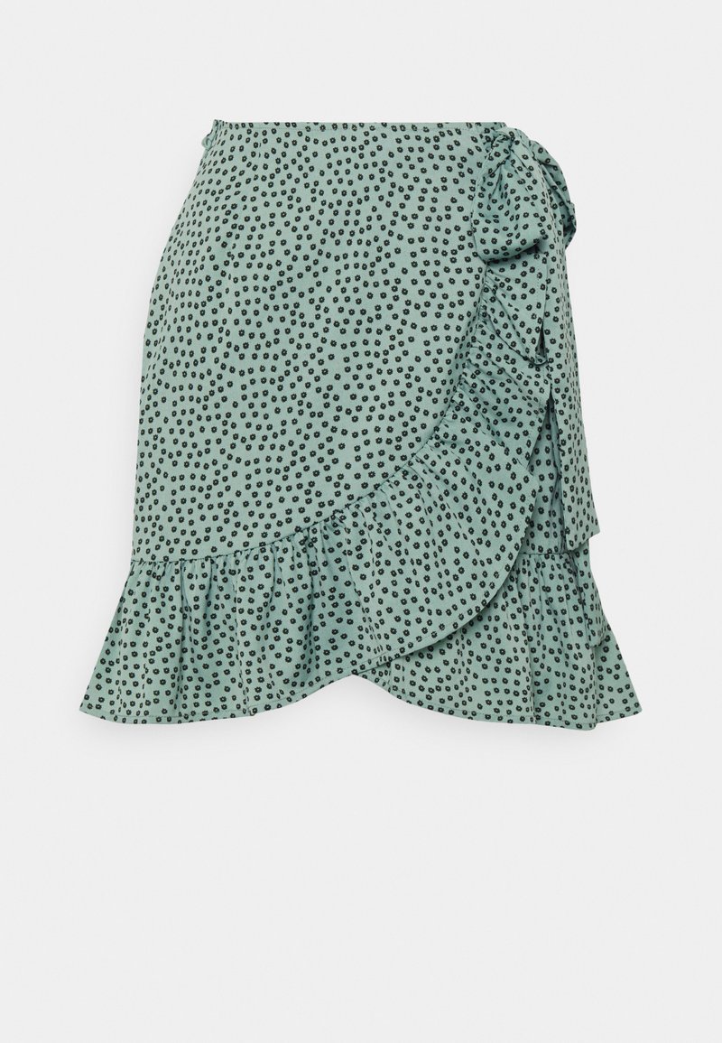 ONLY Tall ONLOLIVIA - Saia evasé - chinois green/black