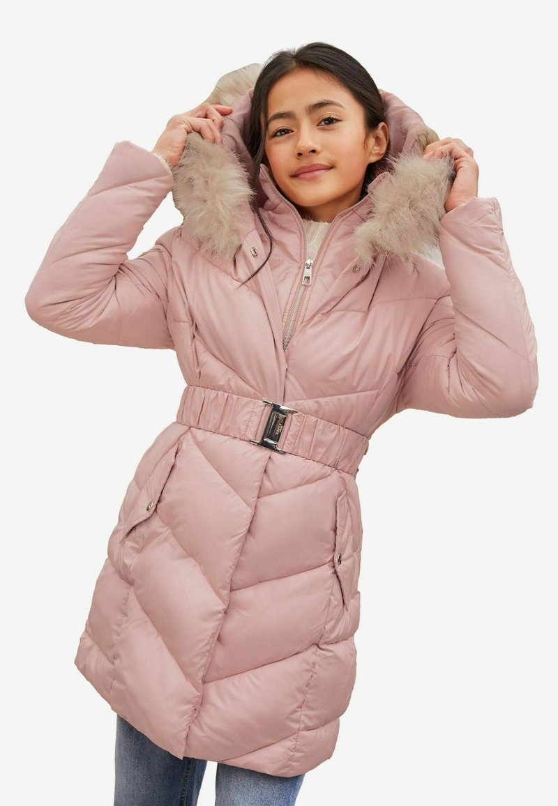 Lipsy SHOWER RESISTANT LONGLINE BELTED PADDED - REGULAR FIT - Téli kabát - pink