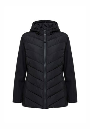Ulla Popken, HYPRAR MIXED MATERIAL QUILTED JACKET - Vinterjakker - black