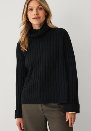 Ellos Collection, ROLLKRAGENPULLOVER - Strickpullover - schwarze farbe