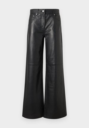 MYLAH TROUSERS - Kožené nohavice - black