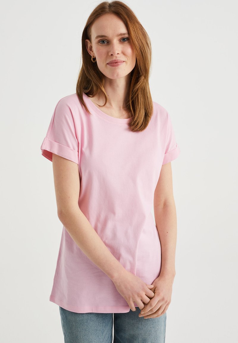 WE Fashion REGULAR FIT TShirt basic pink/rosa Zalando.de