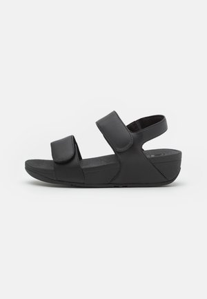 FitFlop LULU ADJUSTABLE BACK STRAP - Sandalen met sleehak - all black