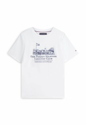 Tommy Hilfiger, GRAPHIC EMBROIDERY - Camiseta estampada - white