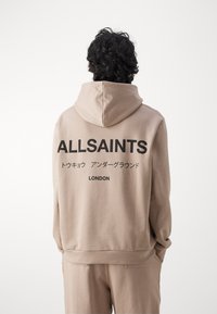 AllSaints UNDERGROUND HOODY - Kapucni - toffee taupe