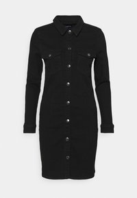 Pieces Vestido vaquero - black denim