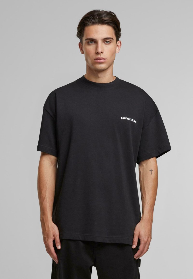 Another Cotton Lab GOOD KARMA CLUB OVERSIZE - Marškinėliai su spaudiniu - black