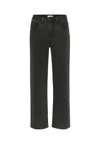 Straight leg jeans - washed black glitter