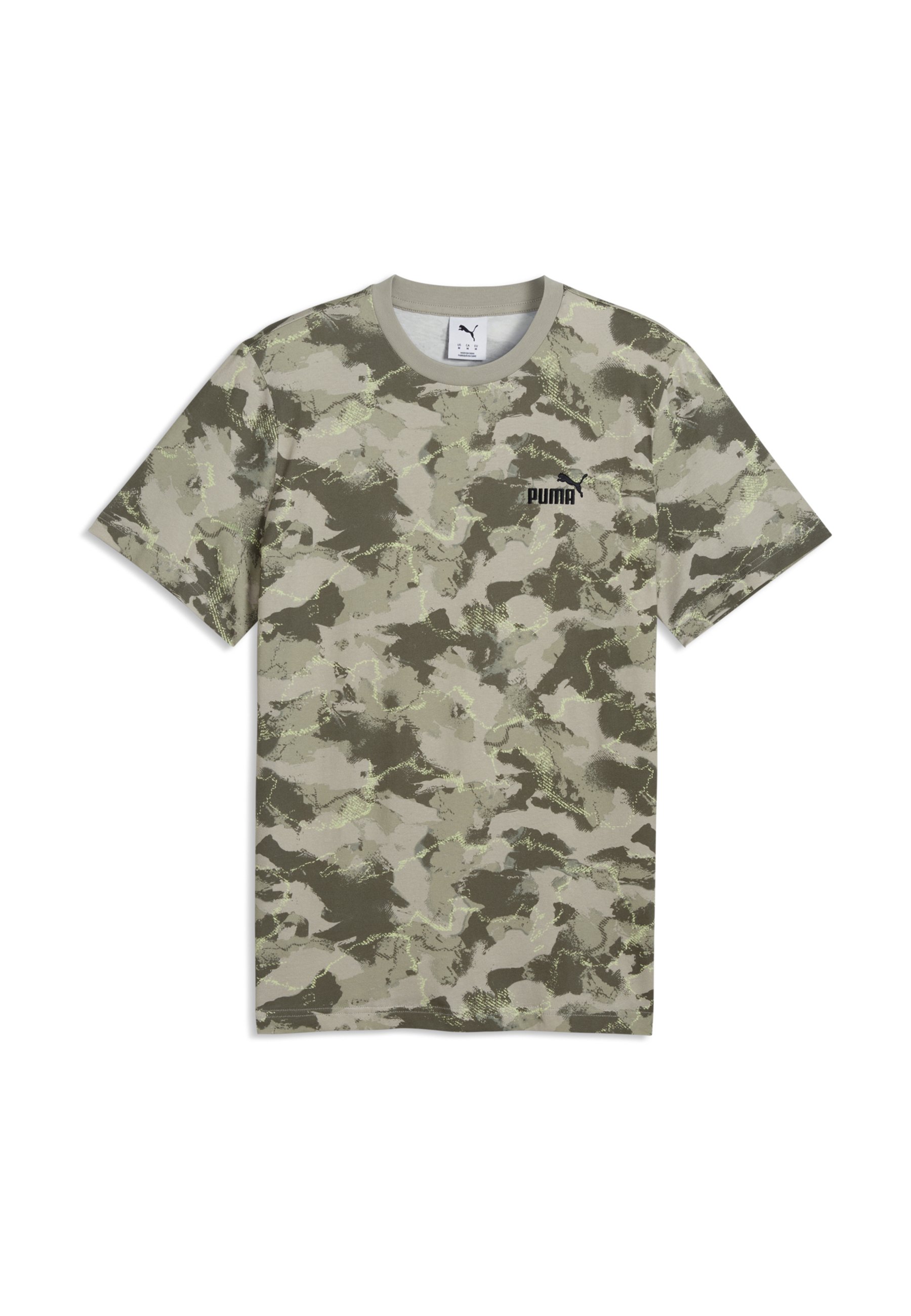 Puma CAMO BEDRUCKTES - Triko s potiskem - pebble gray