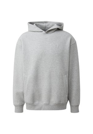 QS, IM LOOSE FIT MIT LOGO-STICKEREI - Kapuzenpullover - grau