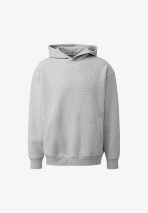 QS, IM LOOSE FIT MIT LOGO-STICKEREI - Hoodie - grau