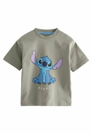 STITCH SHORT SLEEVE - Potiskana majica - grey