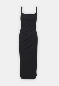 Vabalt langev kleit - black