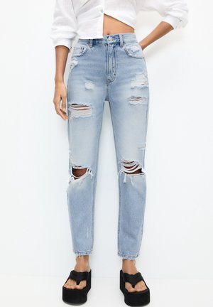 Jeans Straight Leg - light-blue denim