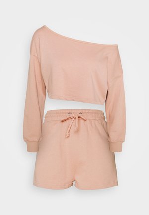 COLD SHOULDER RUNNER SET - Sweater - nude
