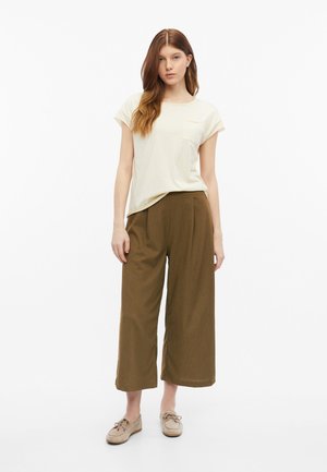 s.Oliver, HOSE - Stoffhose - braun