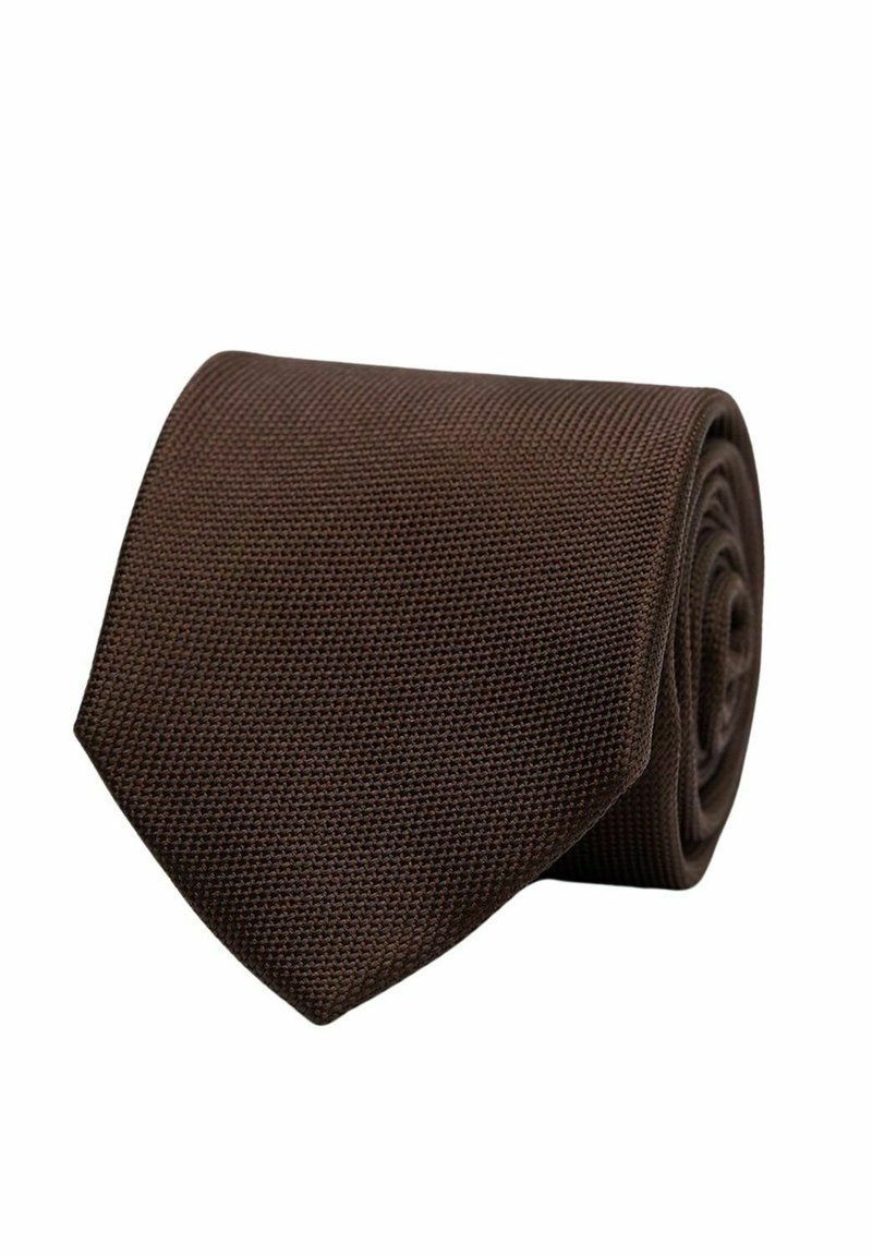 John Henric SOLID STRUCTURE - Stropdas - brown