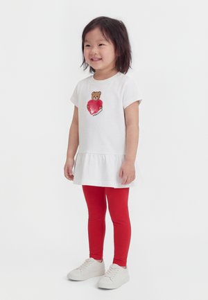MOSCHINO BABY DRESS - Φόρεμα από ζέρσεϊ - bianco ottico