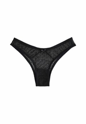 Next, BRAZILIAN FIT - SPOT MESH KNICKERS - Brazilians - black