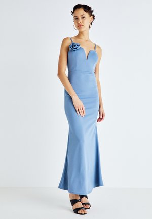 WEDDING GINA FLOWER - Jersey dress - cornflower blue