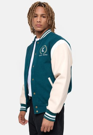RETRO EMBLEM COLLEGE JACKET - Chaquetas bomber - dark teal sand