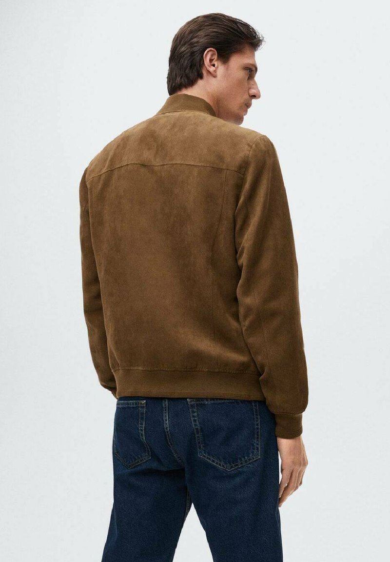 Herren Leichte Jacken | Mango Bomberjacke cognac - QU19542 Herren Leichte Jacken | Mango Bomberjacke cognac - QU19542