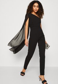 WAL G. LOURA CAPE SLEEVE - Kombinezonas - black