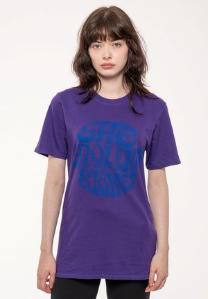 Paradiso Clothing THE ROLLING STONES VINTAGE  LOGO - Print T-shirt - purple