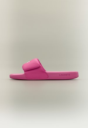 Lacoste SERVE SLIDE 0 - Ciabattine - pink/white