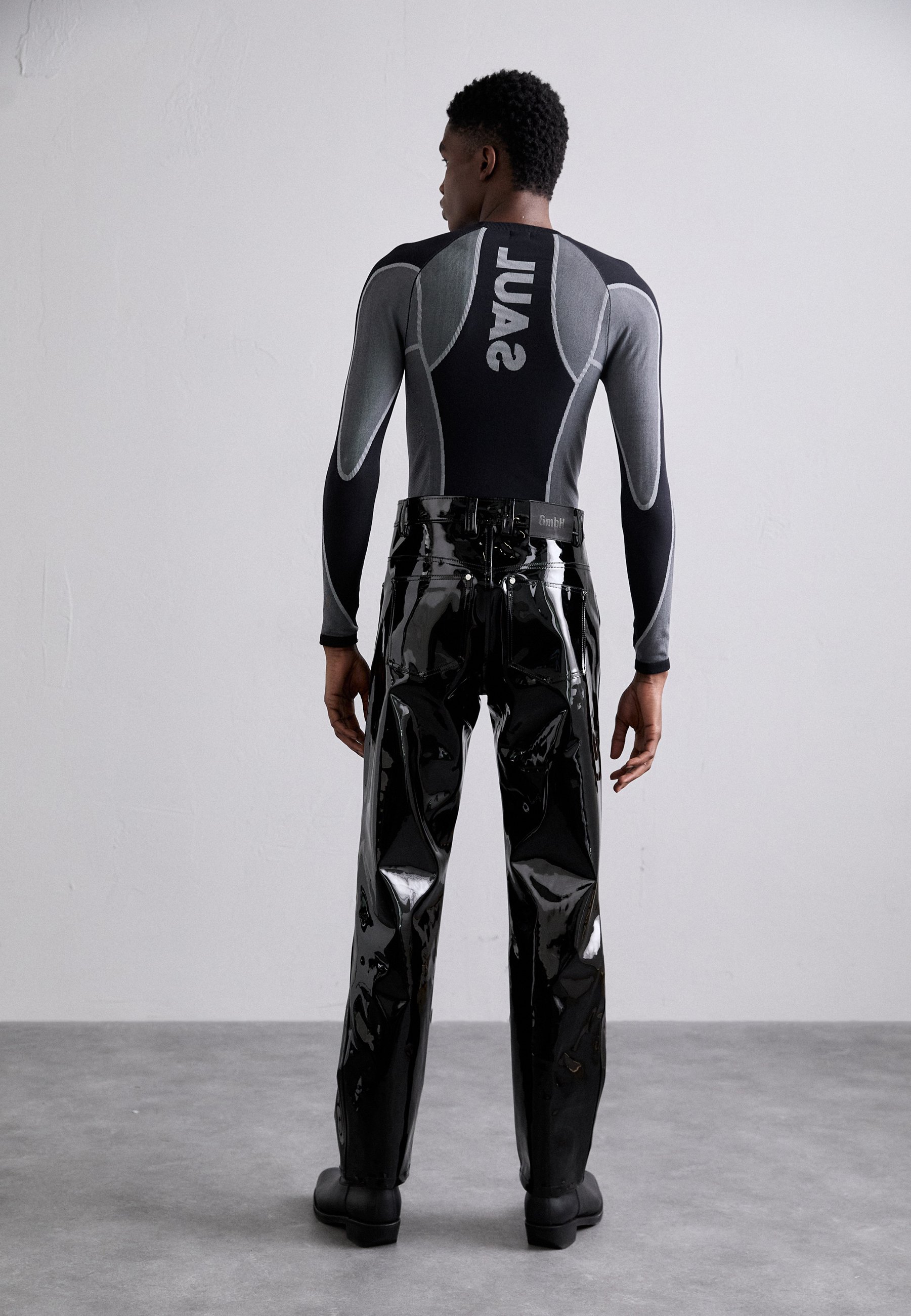 GmbH DOUBLE ZIPS - Trousers - black - Zalando.co.uk