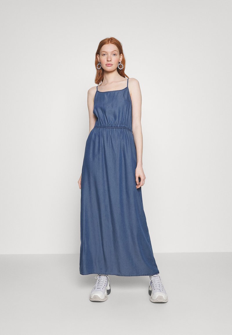 ONLY Onlpema May Life SS DNM Dress QY - Abito Donna In TENCEL Lyocell, Misto Viscosa E Elastan, Sostenibile, Colore Scuro