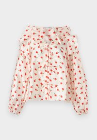 FLAT TEXTURED RUFFLE  - Bluse - off white