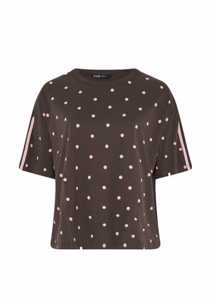 Yours Clothing, Print T-shirt - brown