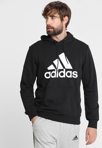 adidas Performance MUST HAVES SPORT REGULAR FIT HOODIE - Felpa con cappuccio - black/white