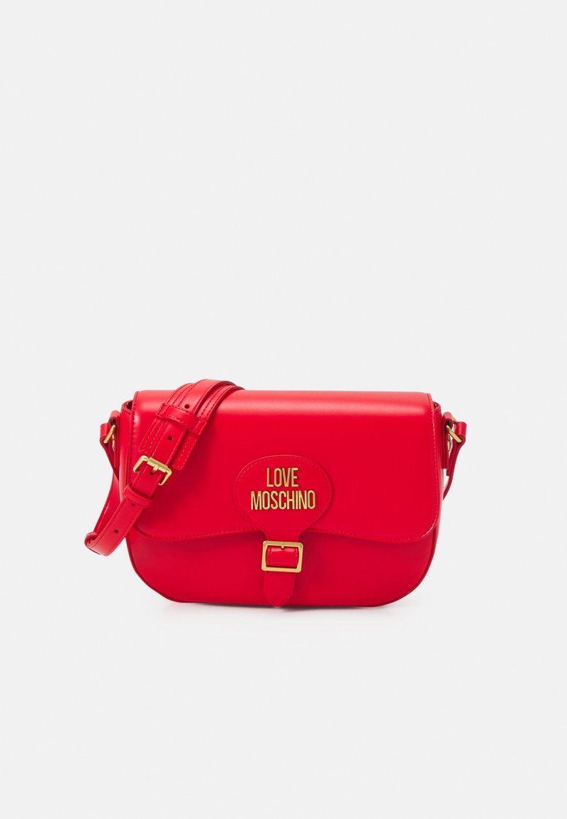 Damen Taschen | Love Moschino BUCKLE SADDLE Umhängetasche rosso/rot - BP30909 Damen Taschen | Love Moschino BUCKLE SADDLE Umhängetasche rosso/rot - BP30909