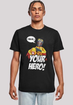 DISNEY DIE MUPPETS GONZO I CAN BE YOUR HERO - Print T-shirt - black