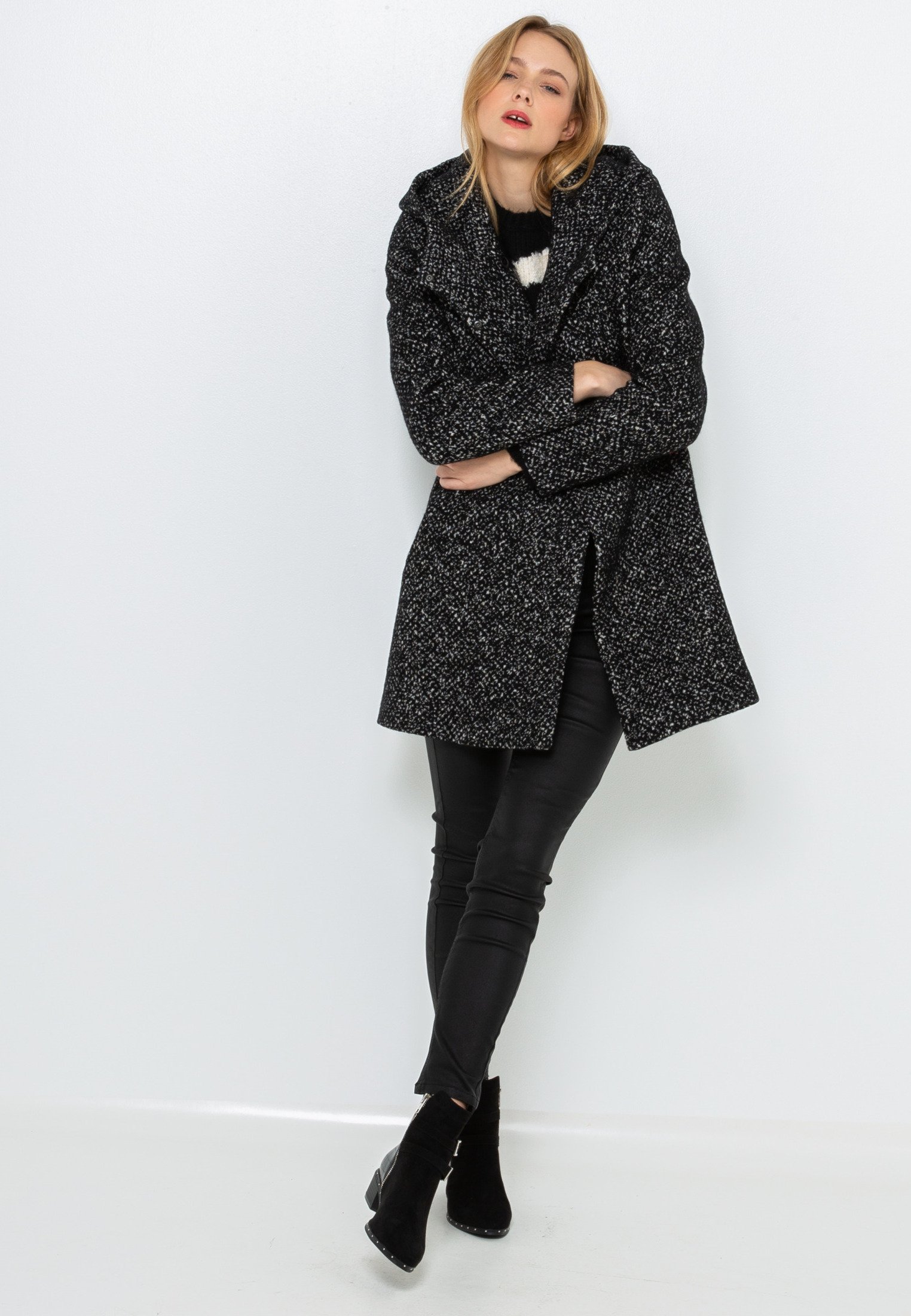 Camaïeu Manteau classique dark grayanthraciteanthracite Camaïeu Manteau classique dark grayanthraciteanthracite