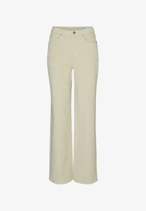 Vero Moda VMTESSA HR WIDE - Auduma bikses - oatmeal