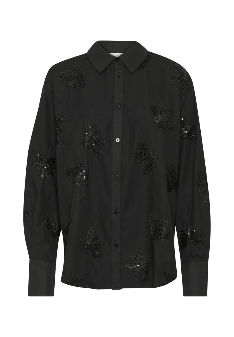 Kaffe Overhemdblouse gemêleerd zwart