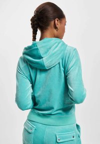 Juicy Couture ROBERTSON CLASSIC - Športna jopa s kapuco na zadrgo - green