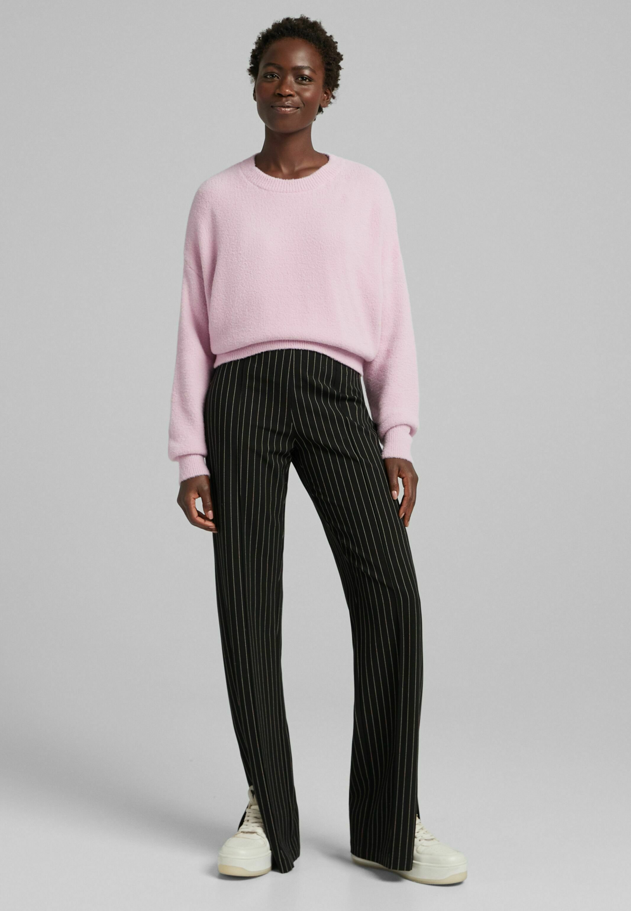 Bershka MIT RUNDAUSSCHNITT - Maglione - pink/fuxia - Zalando.it