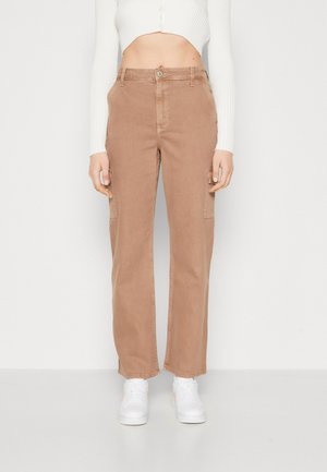 Hollister Co. PORTABELLA CARPENTER DAD - Τζιν χαλαρής εφαρμογής - brown