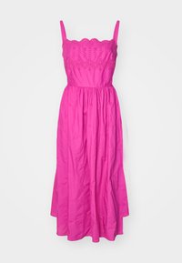 EYELET MIDI DRESS - Day dress - standout pink