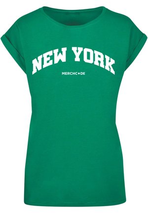 NEW YORK WORDING - T-Shirt print - forest green