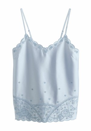Next, SCALLOPED EMBROIDERED CAMI TOP - Top - light blue