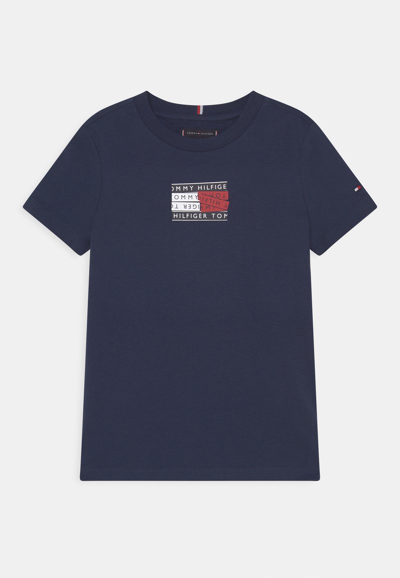 Tommy Hilfiger TAPE GRAPHIC TEE Tshirts med print twilight navy
