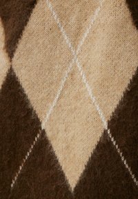 Touché Privé DROP SHOULDER DIAMOND PATTERNED  - Trui - brown