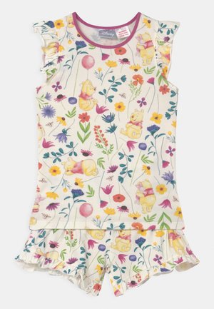 STACEY FLUTTER SHORT SLEEVE - Pyžamová sada - white